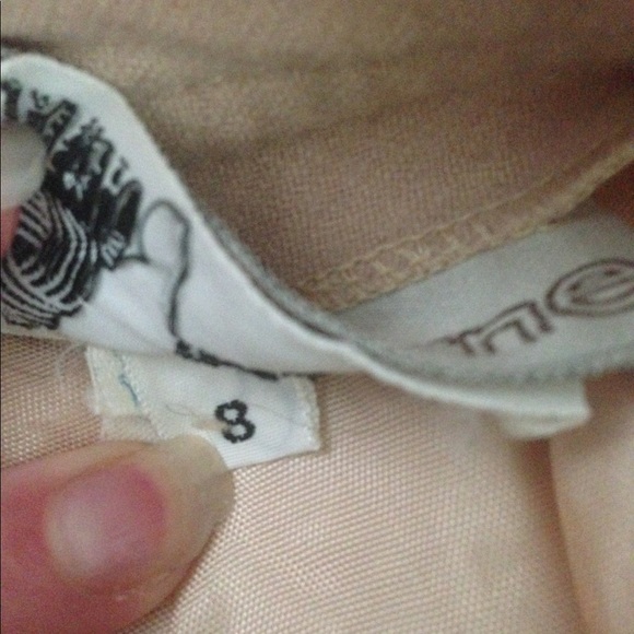 Vintage Tan Tailored Wool Pencil Skirt - Picture 6 of 6